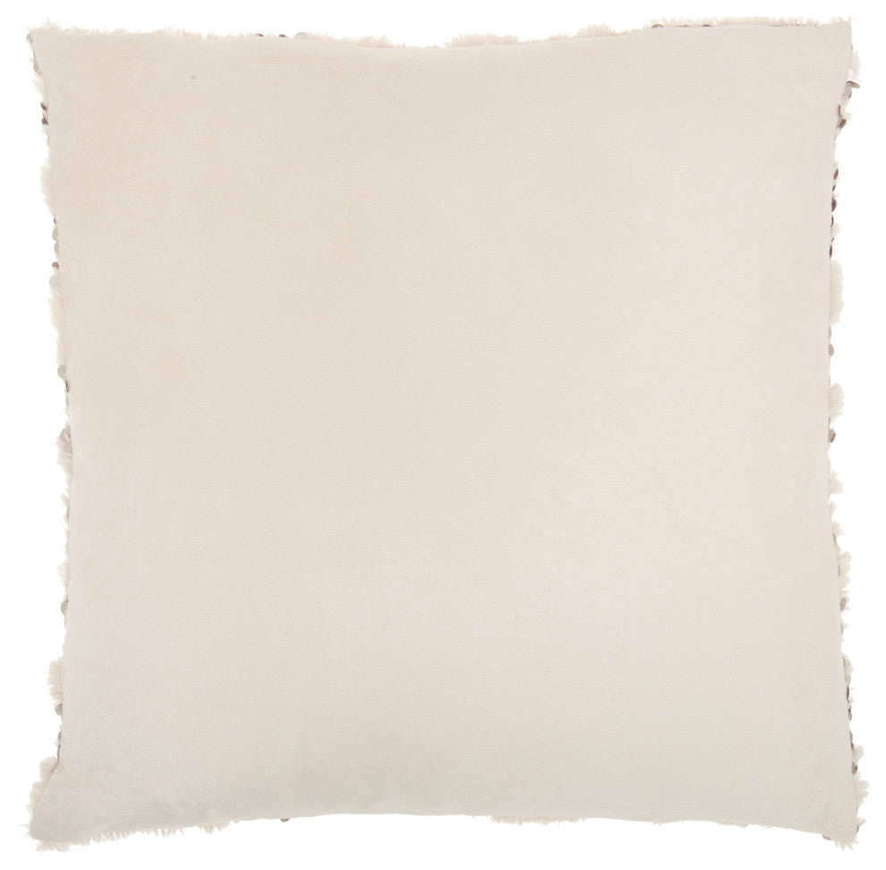 Mina Victory VV212 Throw Pillow, Beige, 20"X20"