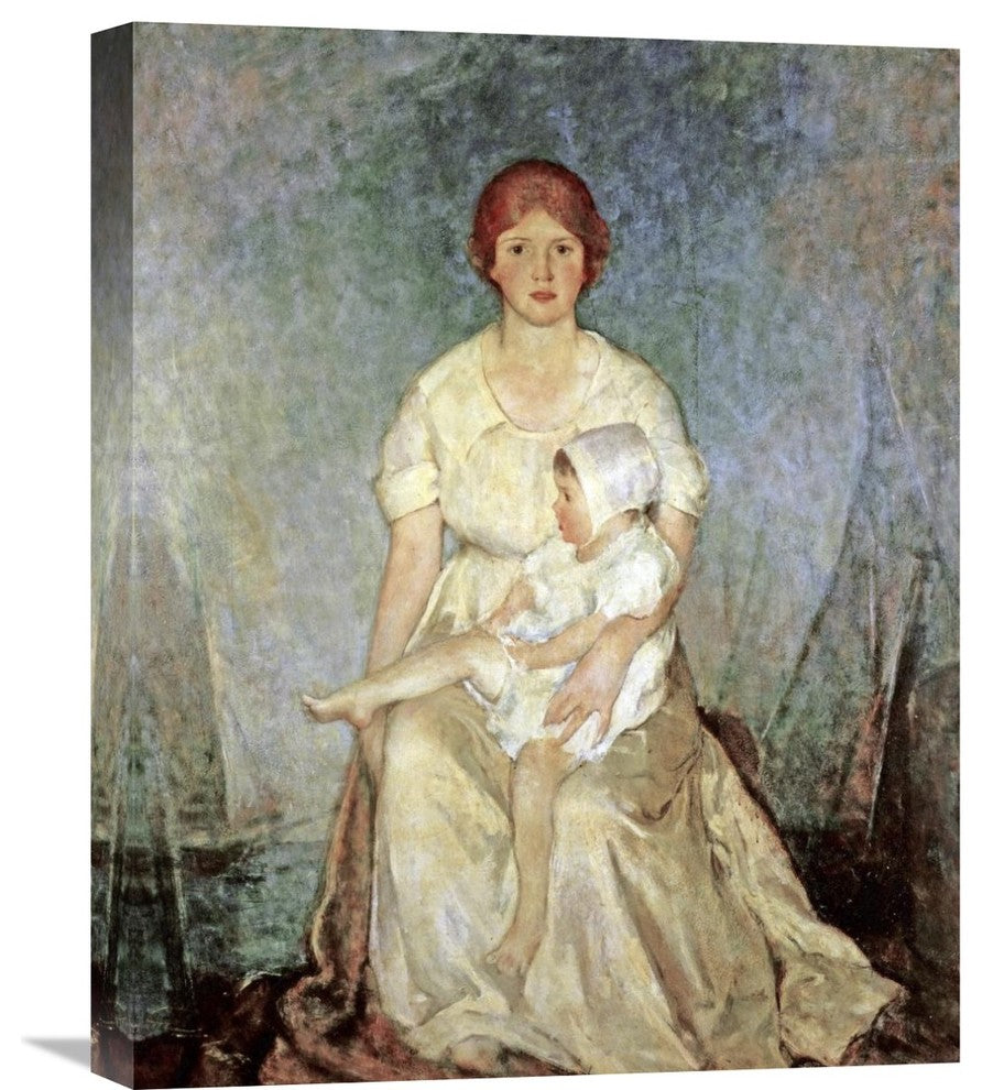 "Motherhood Triumphant" Canvas Giclee by Charles Webster Hawthorne, 18"x22"
