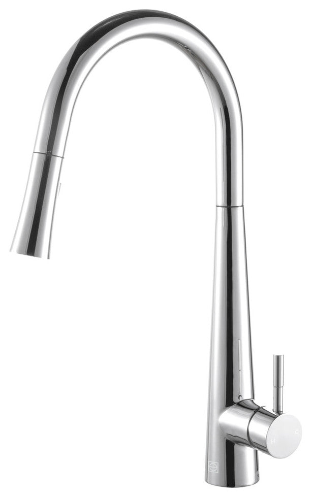 Elegant Lighting FAK-301 Lucas 1.8 GPM 1 Hole Pull Down Kitchen - Chrome