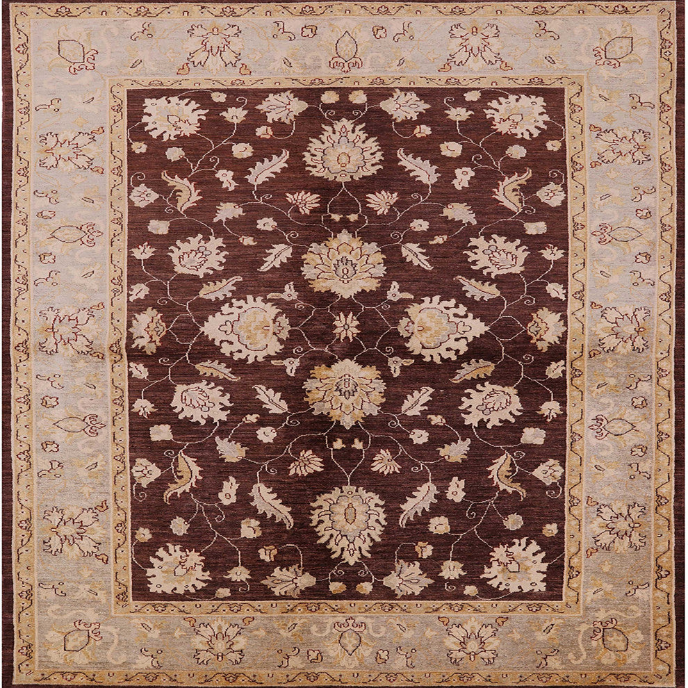 Ahgly Company Indoor Square Mid-Century Modern Area Rugs, 7' Square