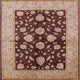 Ahgly Company Indoor Square Mid-Century Modern Area Rugs, 7' Square