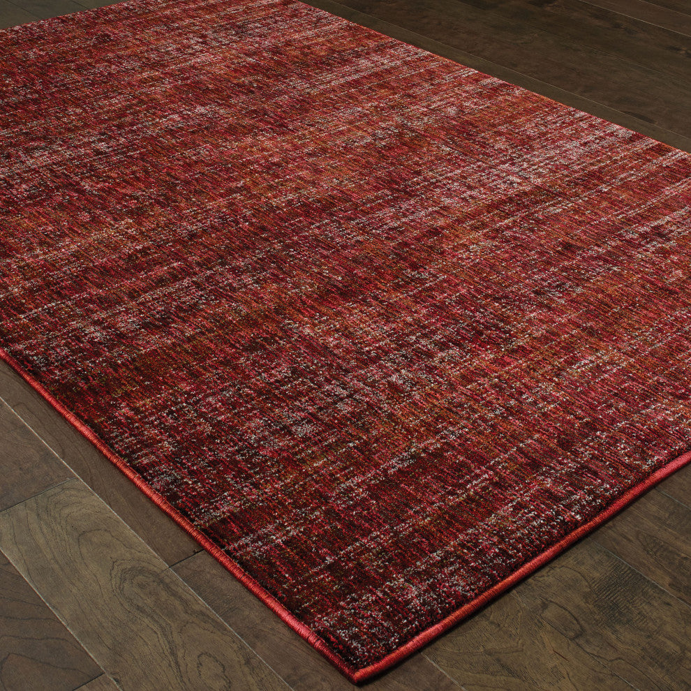 Aegina Antiquities Red/Rust Area Rug, 6'7"x9'6"