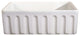 Fireclay Sink, Single Bowl Farmhouse Apron Kitchen Sink, White, 36"
