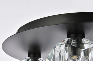4 Light Ceiling Lamp, Black