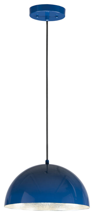 ET2 E24902 Hemisphere 14"W LED Pendant - Gloss White / Aluminum