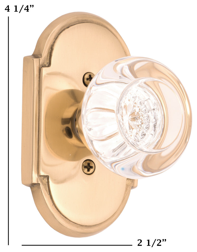 Palladian Plate Privacy Set - 2-3/8"
