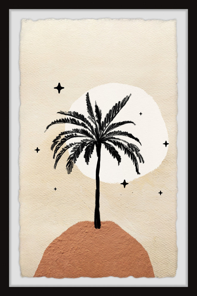 "Palm Tree Peak" Framed Painting Print, 20x30