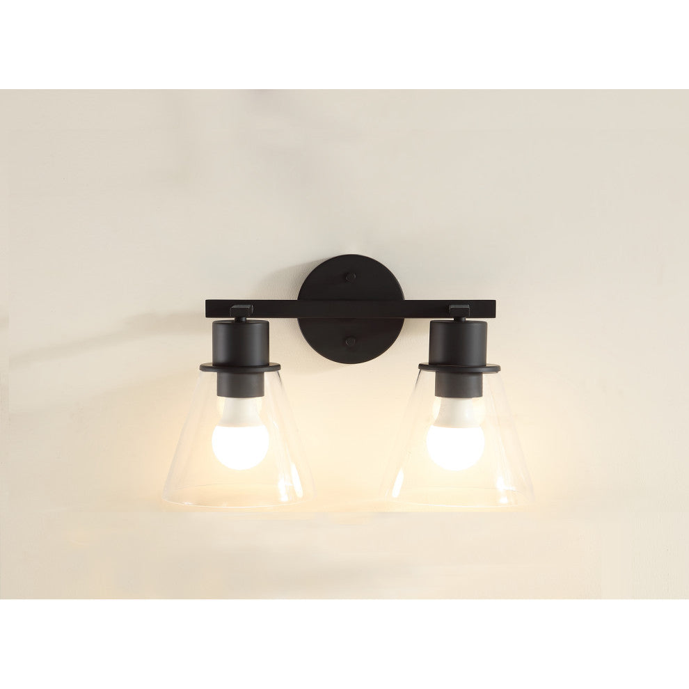 WK2428-60D-EW-B Vanity With Mirror, Sconce and Faucet Included