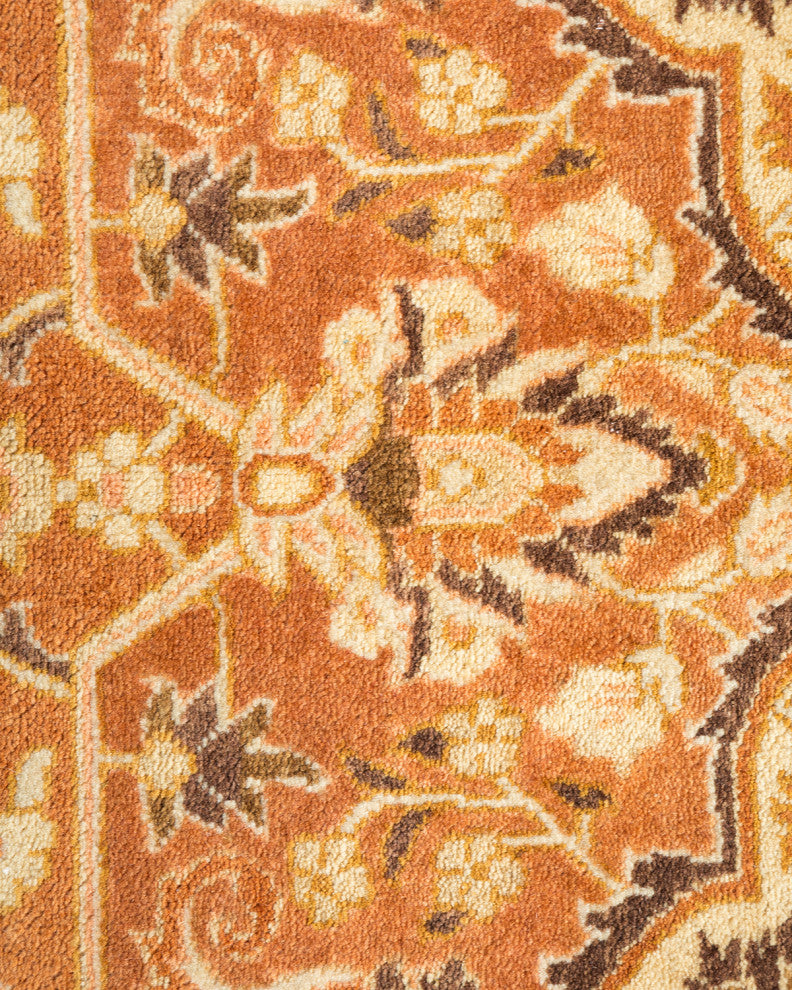 Jocelyn, One-of-a-Kind Hand-Knotted Area Rug Brown, 6'2"x9'1"