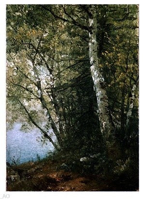 John Frederick Kensett Study of Beeches Wall Decal