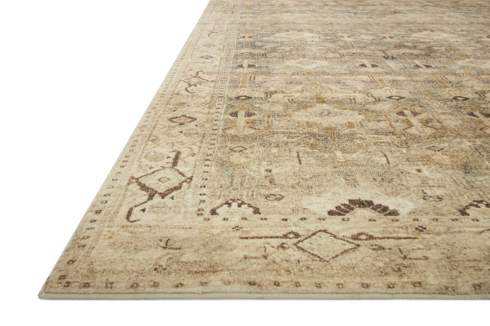 Margot Oriental Antique/Sage Area Rug, 2'6"x7'6"