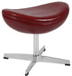 Cordovan Leather Ottoman