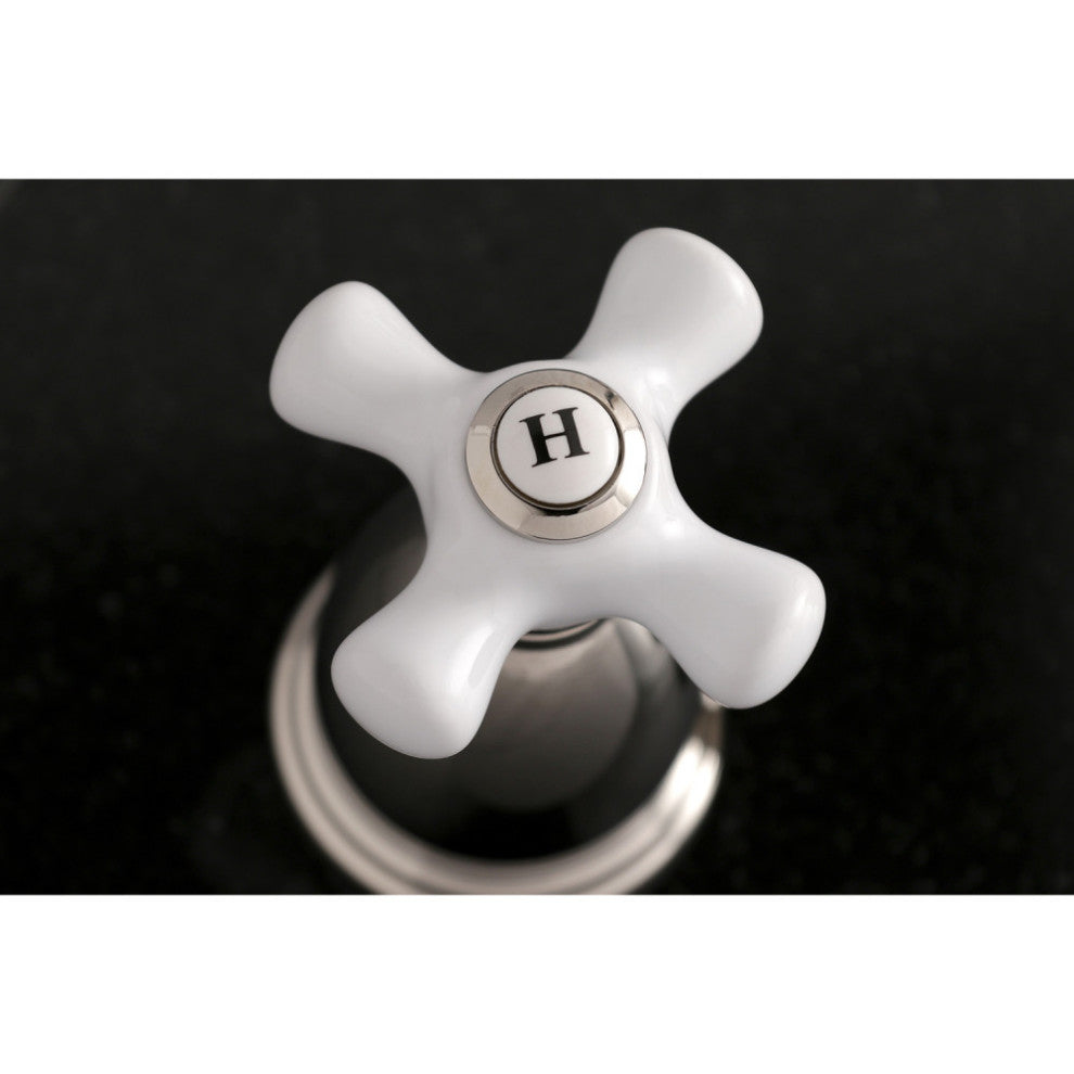 Kingston Brass Wall Mount Tub Faucet, Polished Nickel