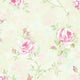 Rose Gardens 2, Romantic Floral Flower Light Green, Rose Wallpaper Sample