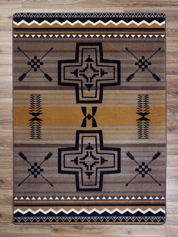 Brazos OKA Old Gold Area Rug , 7'8"x10'9"