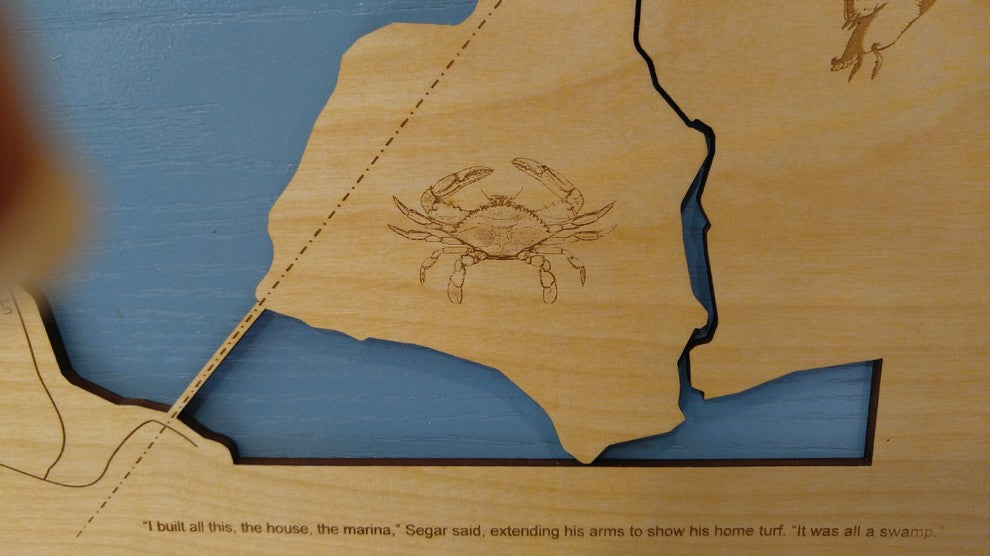 Aquia Creek Virginia Map, Medium, Standout
