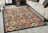 Calla Aztec Indoor/Outdoor Rug, Ivory/Multi, 2'2 X 4'