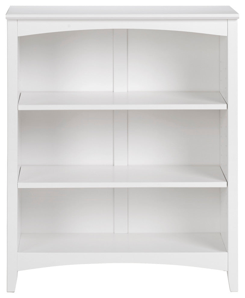 Shaker Style Bookcase, White, 36"