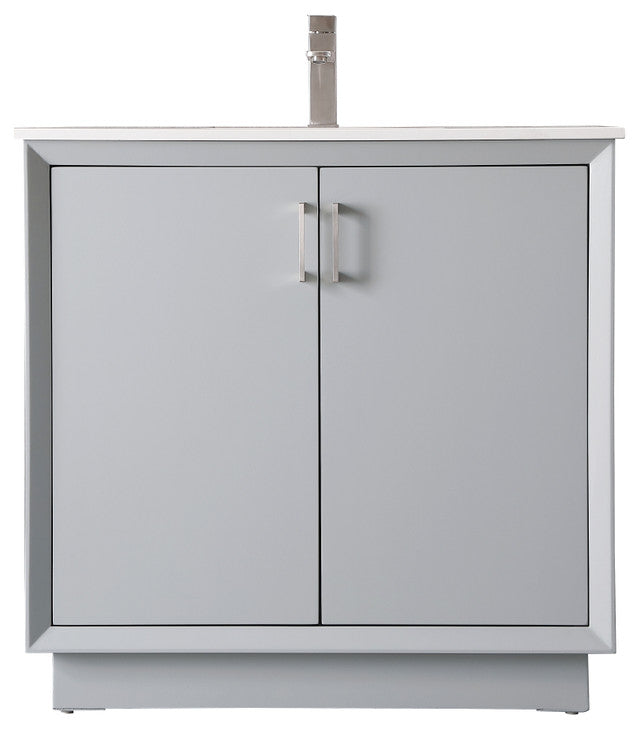 36" SIngle Bathroom Vanity, Grey