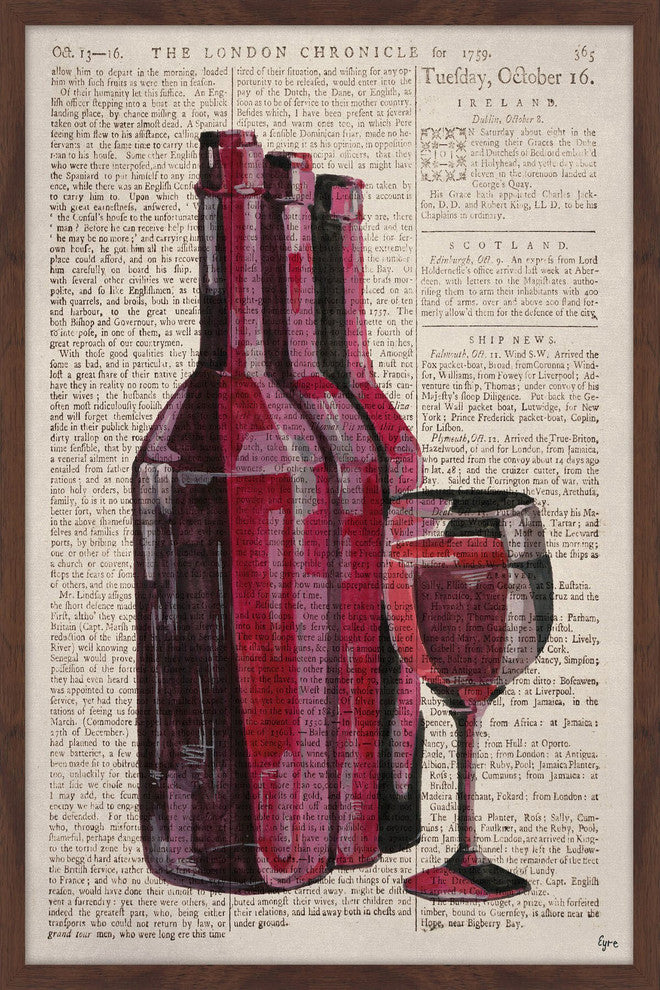 "Party Ready" Framed Painting Print, 12"x18"