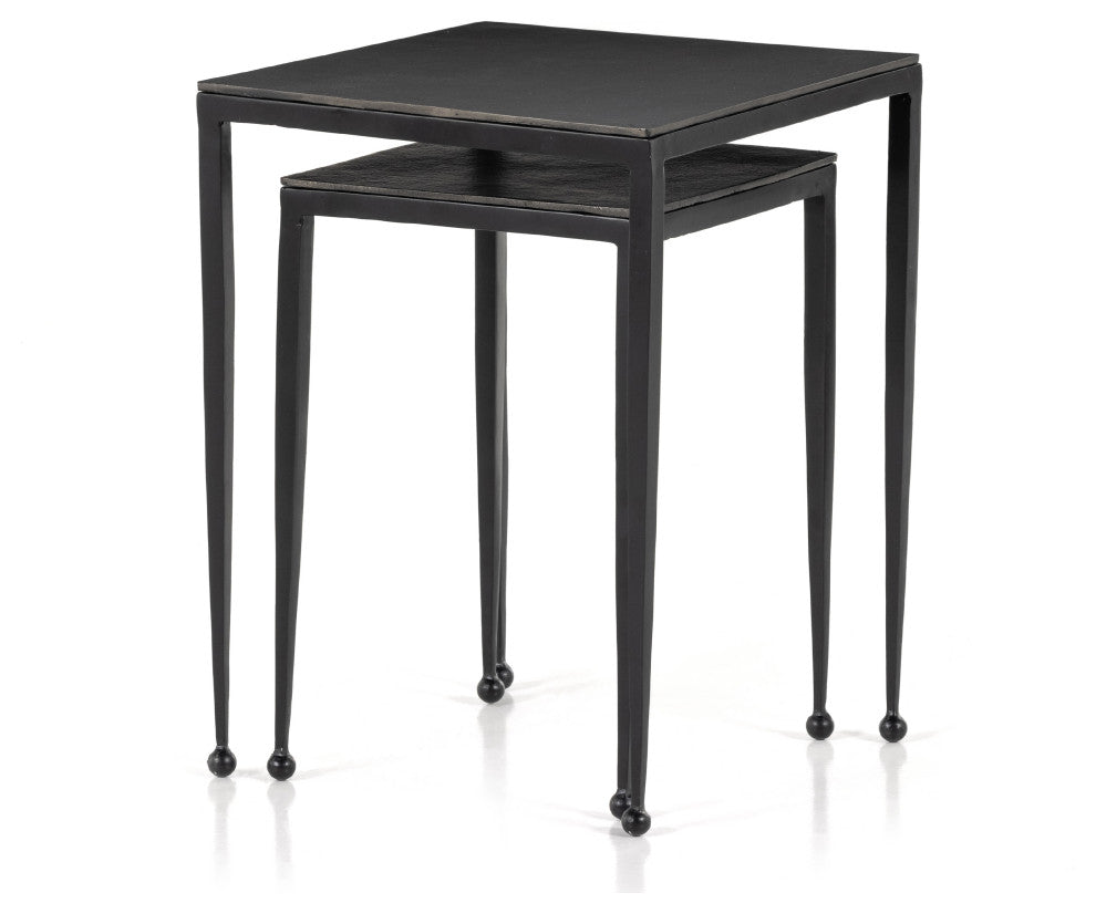 Dalston Nesting End Tables-Raw Black