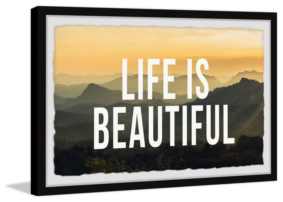 "Life Is Beautiful II" Framed Painting Print, 30x20