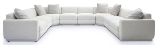 Perry Cream Chenille Modular Large U-Sectional