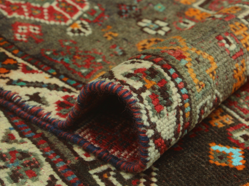 Fine Vintage Distressed Skylar Red Rug
