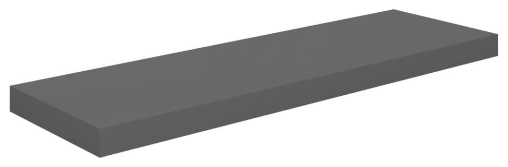 vidaXL Wall Shelf Floating Shelf Display Shelf Wall Mounted High Gloss Gray