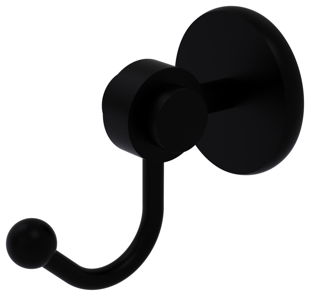Satellite Orbit Two Robe Hook, Matte Black