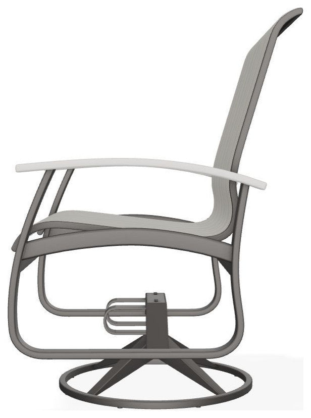 Belle Isle Sling Outdoor Swivel Rocker, James/Warm Gray