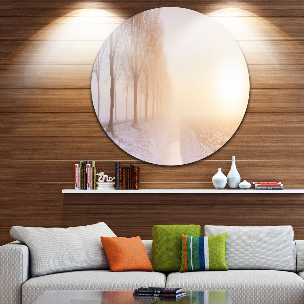 Typical Polder Land In The Nether, Landscape Disc Metal Wall Art, 36"