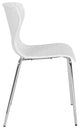 Lowell Contemporary Design White Plastic Stack Chair