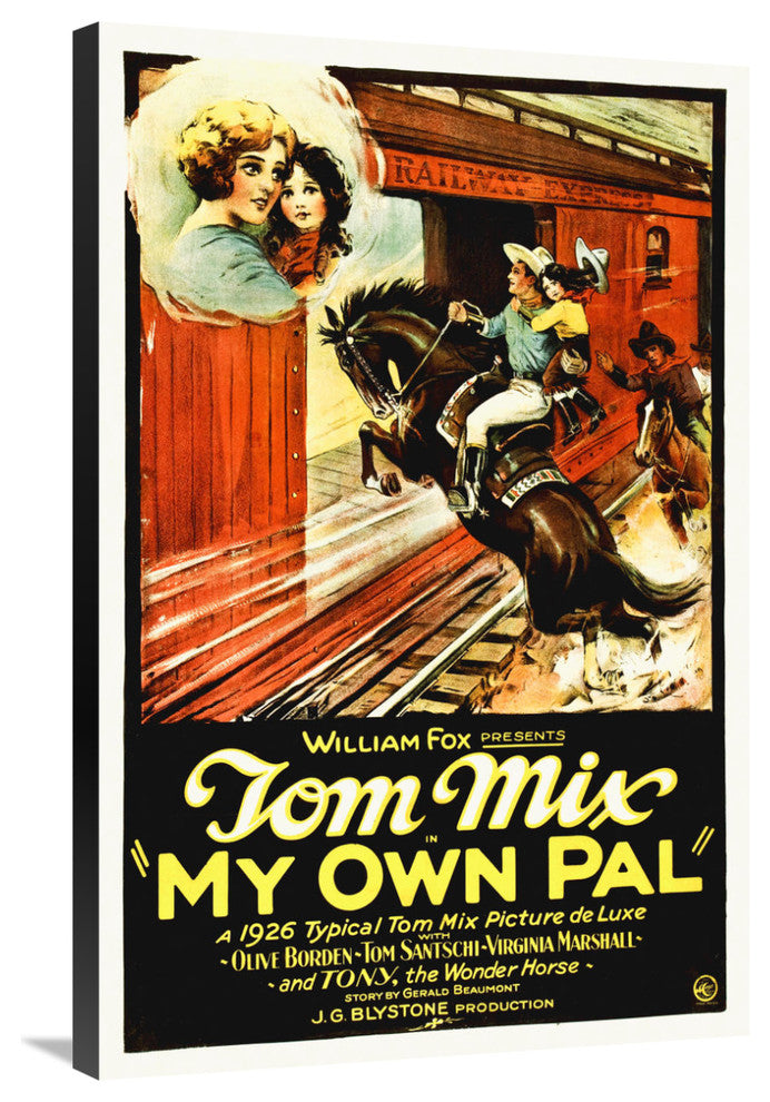 "Tom Mix My Own Pal, 1924" Canvas by Hollywood Photo Archive, 24x36"