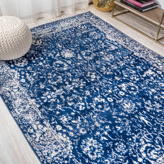 Soleiman Modern Persian Area Rug, Navy, 3 X 5
