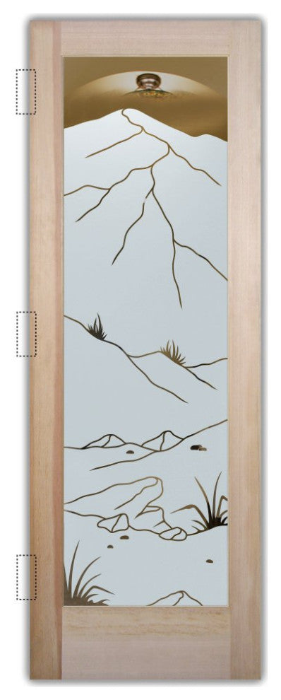Interior Prehung Door or Interior Slab Door - Mountains Foliage - Douglas...