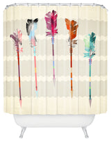 Iveta Abolina Feathered Arrows Shower Curtain