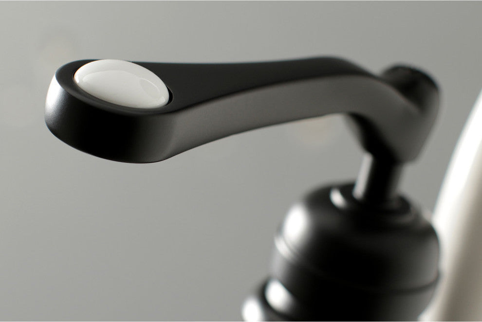 Kingston Brass Freestanding Tub Faucet With Hand Shower, Matte Black