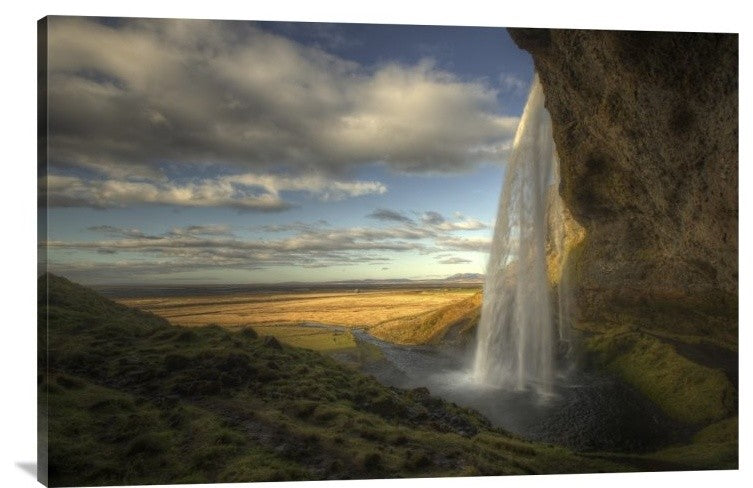 "Seljalandsfoss" Stretched Canvas Giclee by Max Witjes, 36x24"