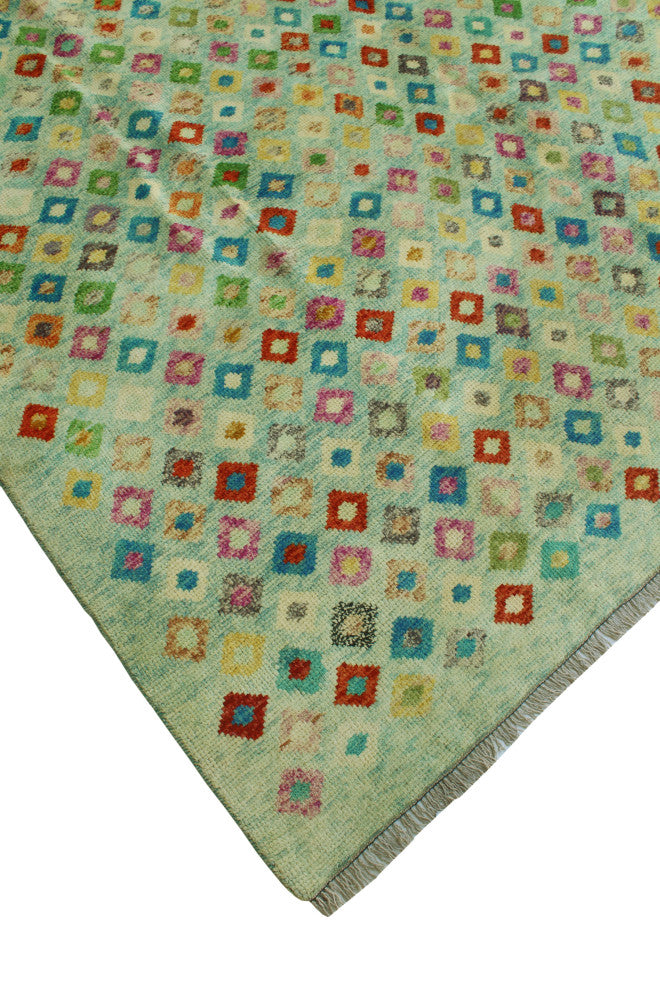 Balochi Tamtun Lt. Green Rug