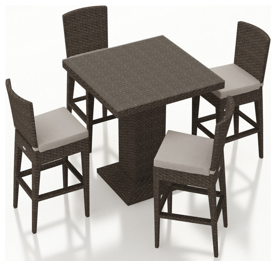 Arden 5 Piece Bar Set Set, Cast Silver