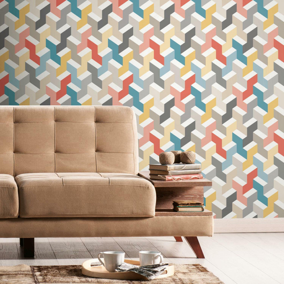 3D Steps Peel and Stick Wallpaper
