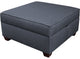 Storage Ottoman, Blue, 36", Blue, 36