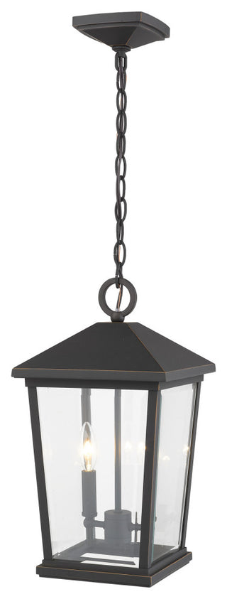 Z-Lite 568CHB Beacon 2 Light 10"W Outdoor Mini Pendant - Oil Rubbed Bronze
