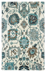 Oriental Weavers Sphinx Zahra 75503 Rug, Ivory/Blue, 3'6"x5'6"