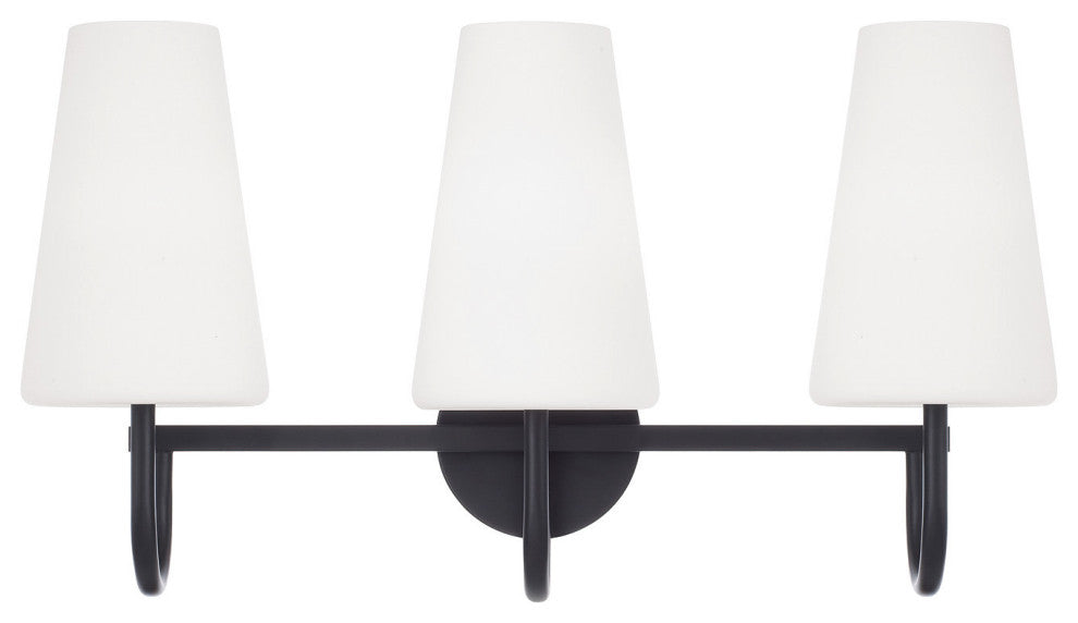 Capital Lighting 155231-550 Averitt 3 Light 24"W Vanity Light - Matte Black