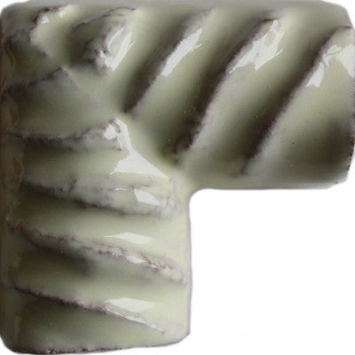 5 pcs Mexican White Talavera Clay Rope Corner