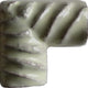 5 pcs Mexican White Talavera Clay Rope Corner