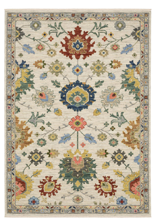 Oriental Weavers Lucca 2888L Floral Rug, Ivory, 3'3"x5'