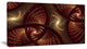 Brown Symmetrical Fractal Pattern, Floral Canvas Art Print, 40x20